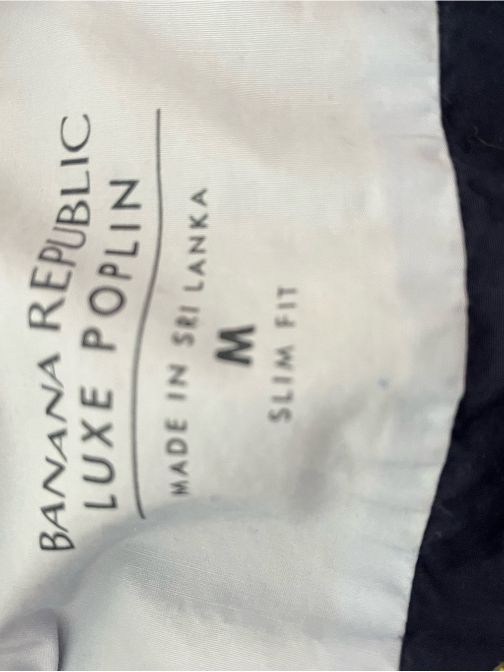 Enhanced Banana Republic Navy Blue Pineapple Print Ruffle Collar Shirt - Picture 7 of 7